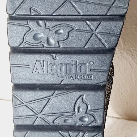 Alegria Adjustable Two Band Sandals Mandie Leafer EU 38  US 8/8.5 NWOB