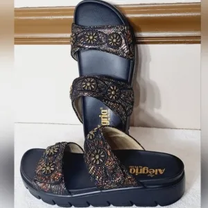 Alegria Adjustable Two Band Sandals Mandie Leafer EU 38  US 8/8.5 NWOB