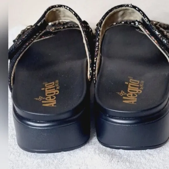 Alegria Adjustable Two Band Sandals Mandie Leafer EU 38  US 8/8.5 NWOB