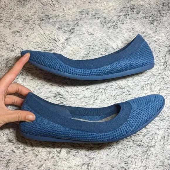 Allbirds Blue Tree Breezers Flats Navy Blue Size 9