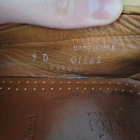 Allen Edmonds Holton Men's Penny Loafers Sz 9 D Chestnut Brown Leather