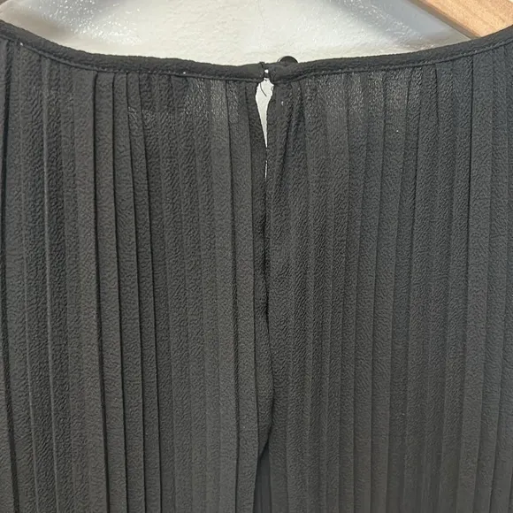 &quot;NWT&quot;‎ Michael Kors Pleated Crepe Mini Black Dress- Size Medium