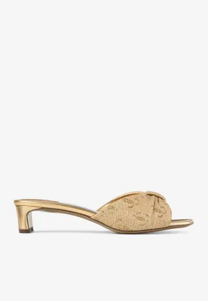 Annika 35 Logo-Embellished Mules