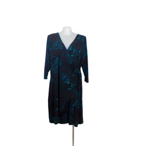 Avenue Studio Floral Print Wrap Dress Size 26 Brand New
