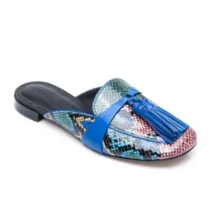 Bernardo snake print mules
