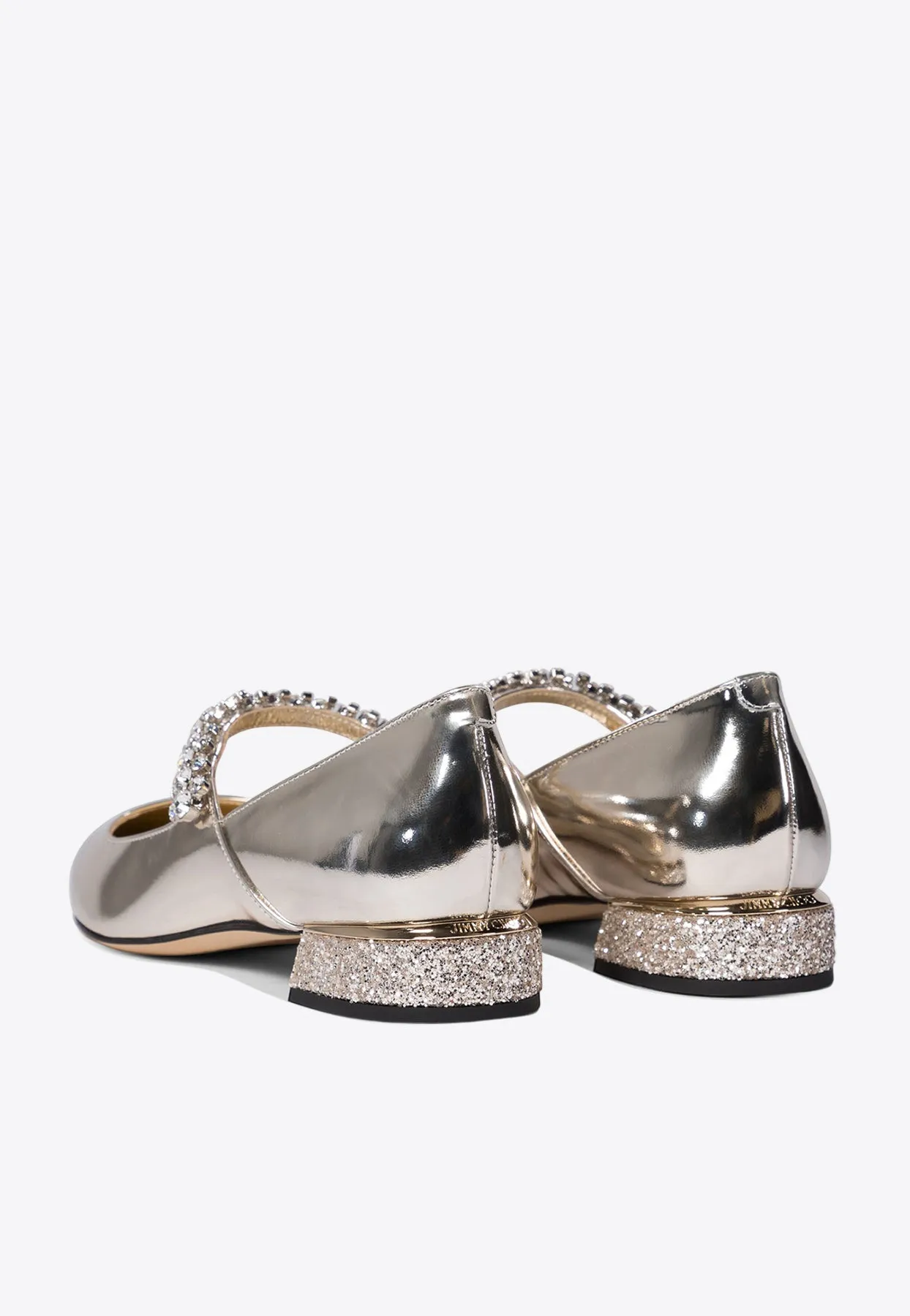 Bing Crystal-Strap Ballerina Flats