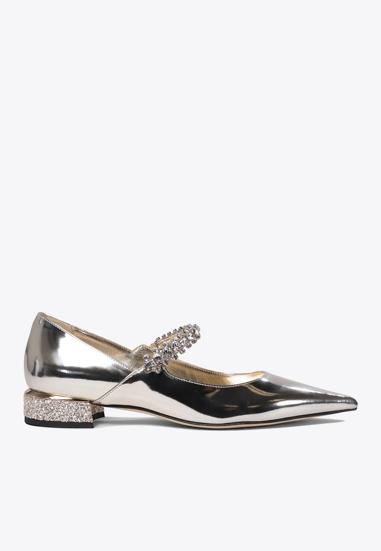 Bing Crystal-Strap Ballerina Flats