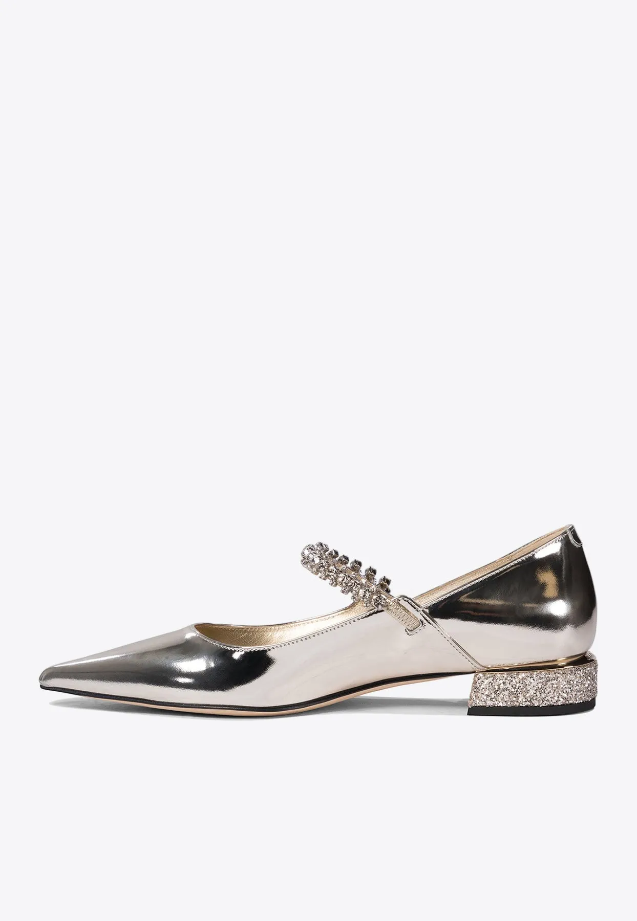 Bing Crystal-Strap Ballerina Flats