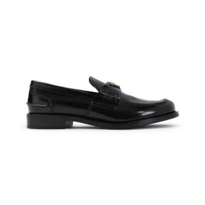 Black Calf Leather Loafers