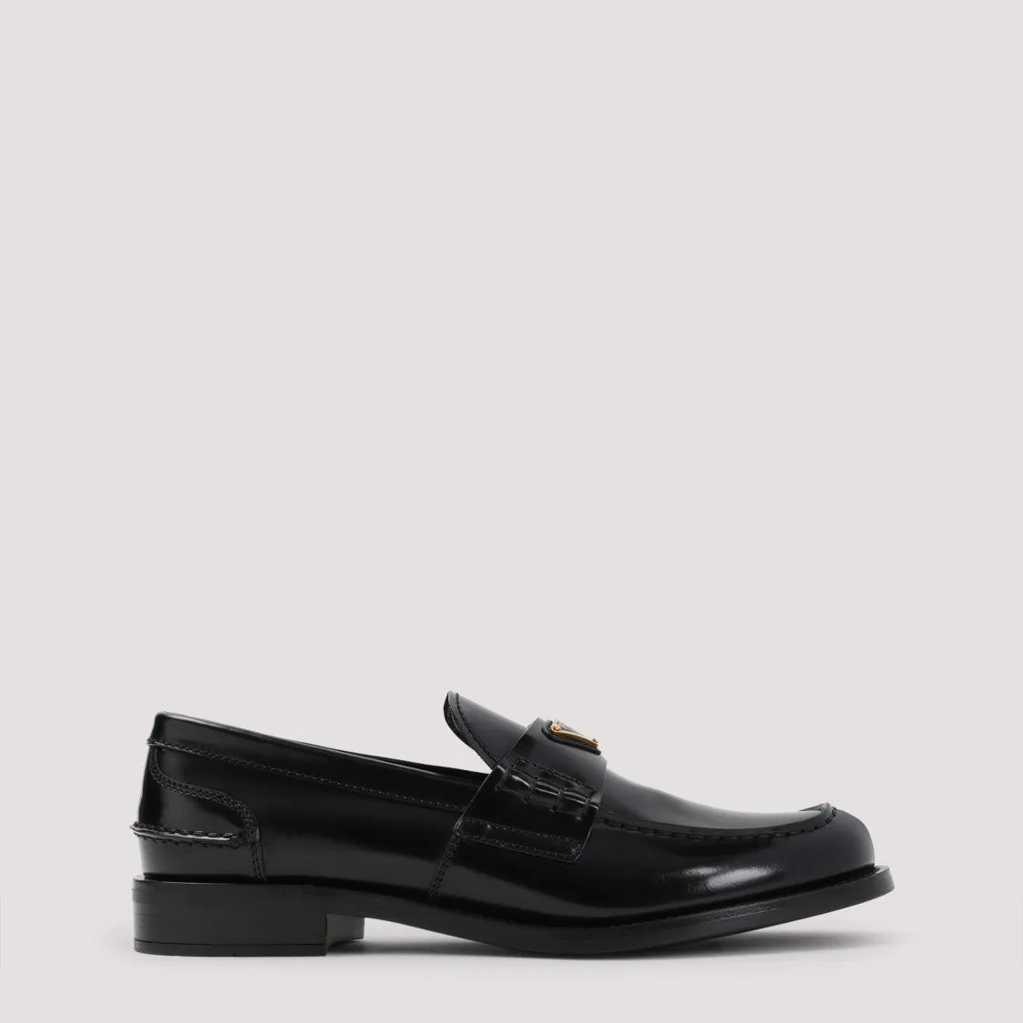 Black Calf Leather Loafers
