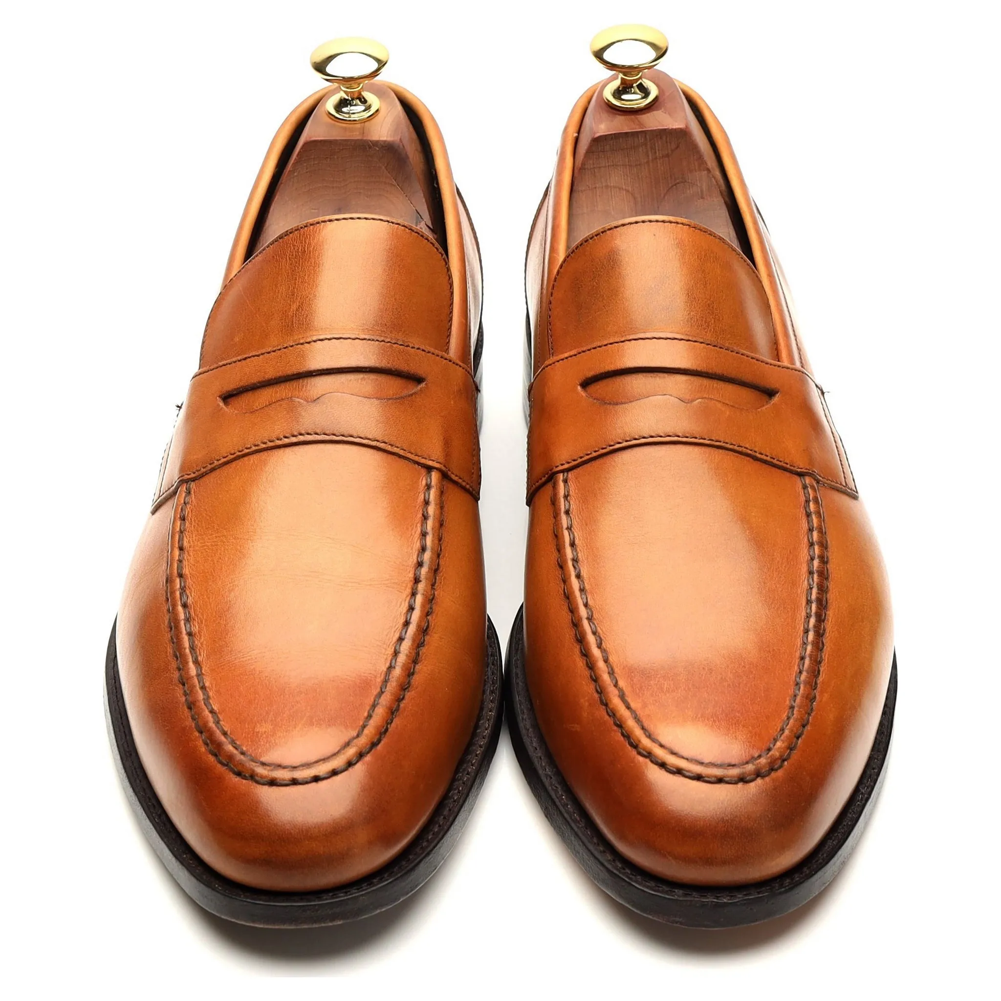 Charles Tyrwhitt Tan Brown Leather Loafers UK 9 F