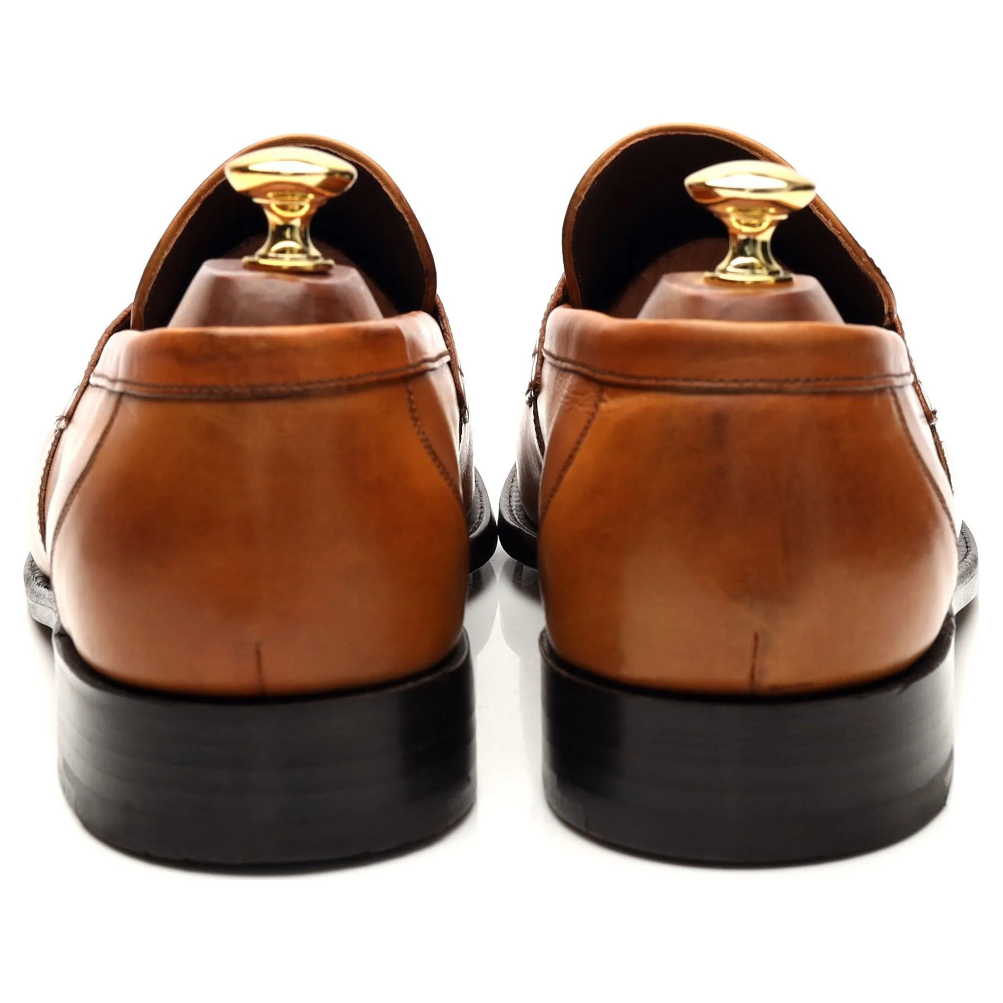 Charles Tyrwhitt Tan Brown Leather Loafers UK 9 F