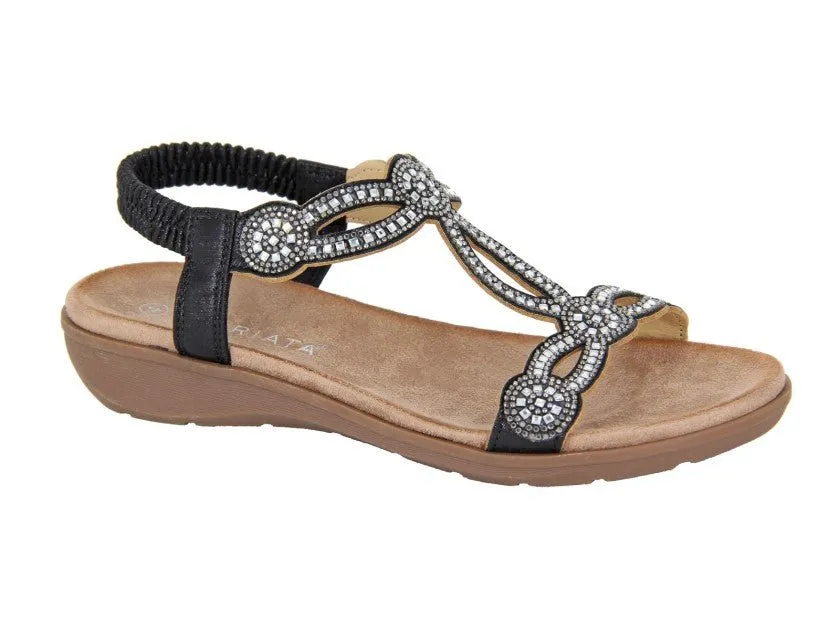 Cipriata L519A Womens Jewelled Sling Back Sandal