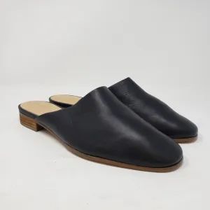 Clarks Black Leather Pure Blush Mules size 8.5
