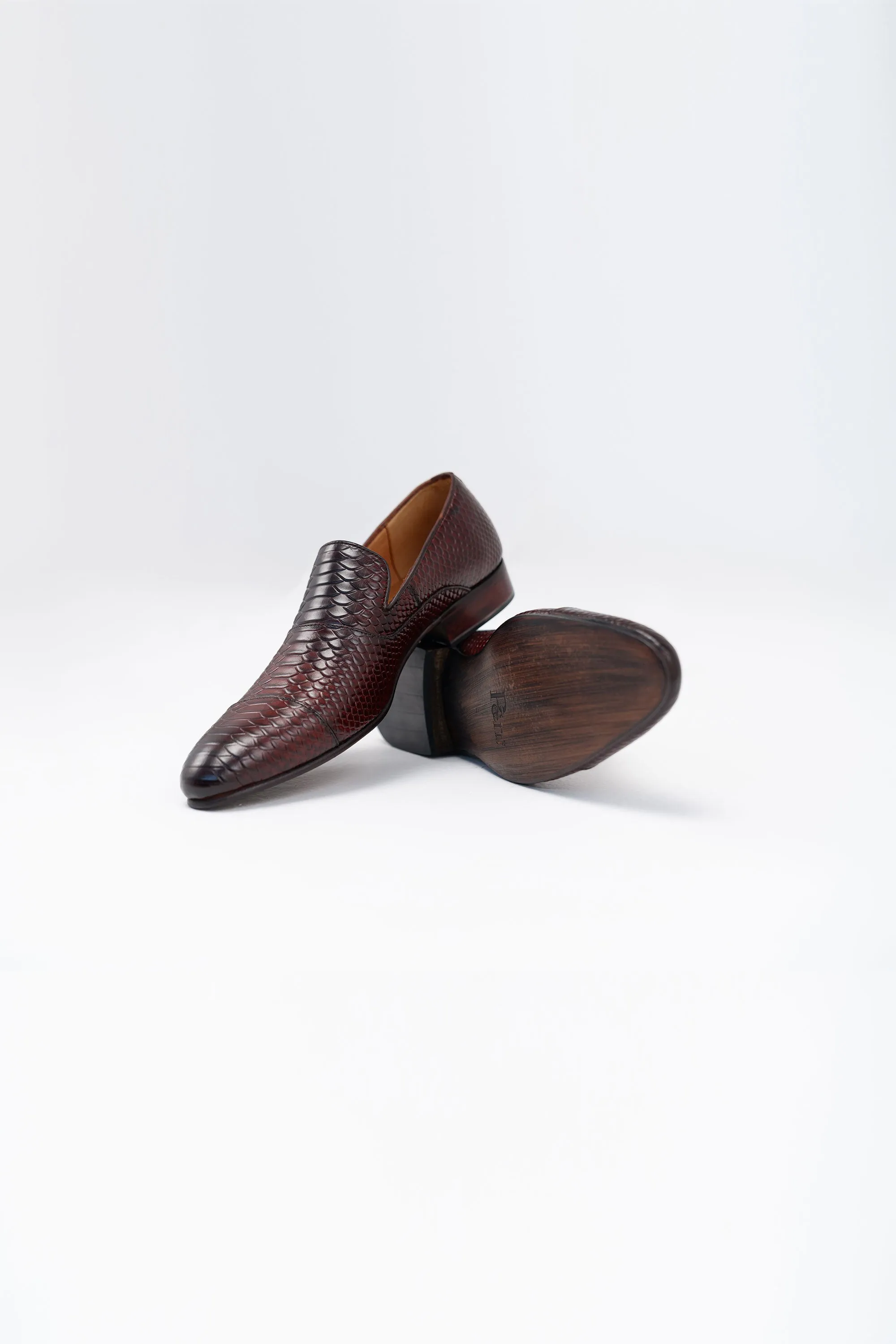 Classic Coffee Leather Loafers