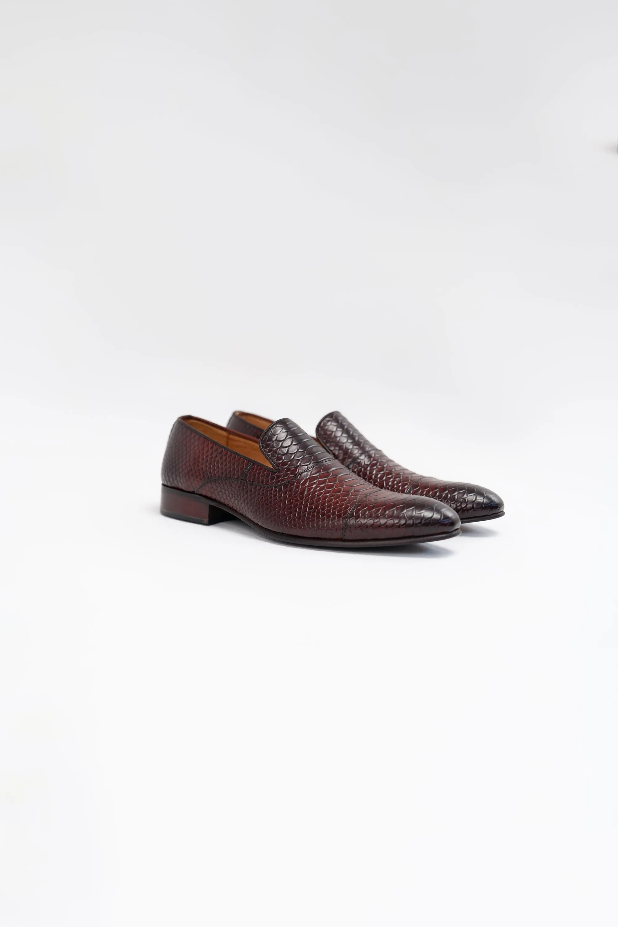 Classic Coffee Leather Loafers