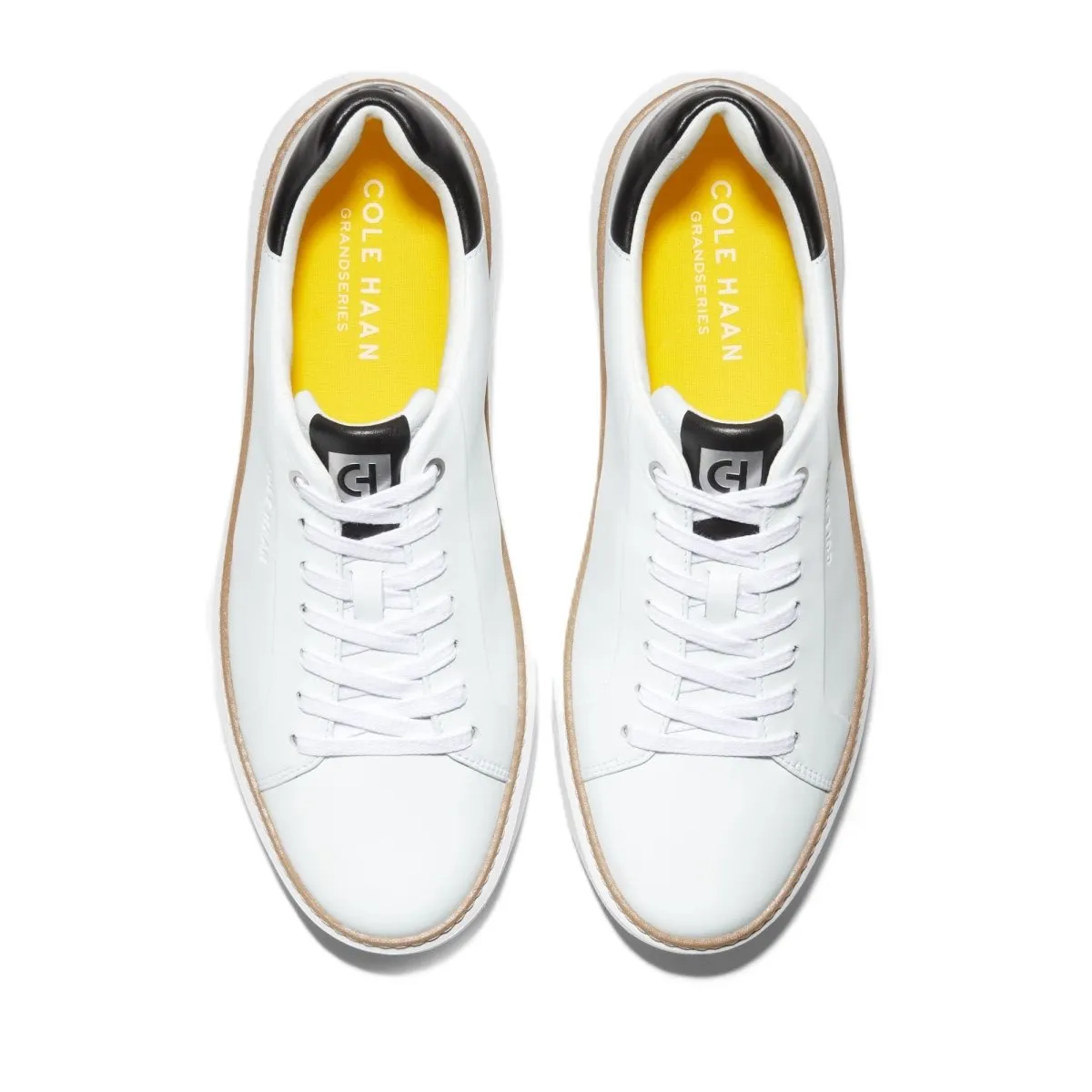 Cole Haan Men's Grandpro Topspin Optic White / Black Sneakers Shoes