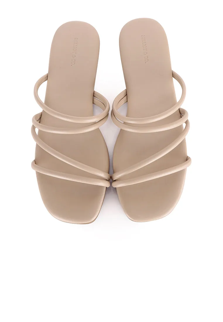 Delima Strappy Sandals (Brown)
