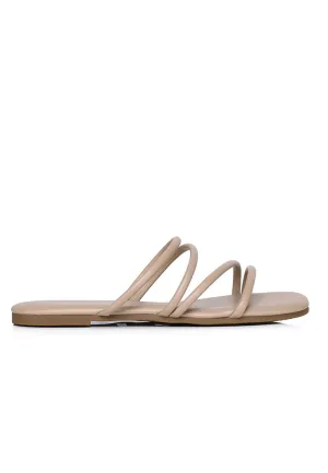 Delima Strappy Sandals (Brown)