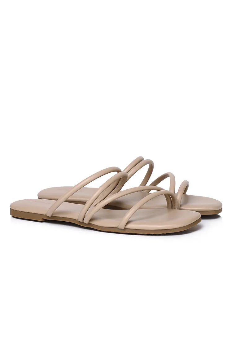 Delima Strappy Sandals (Brown)