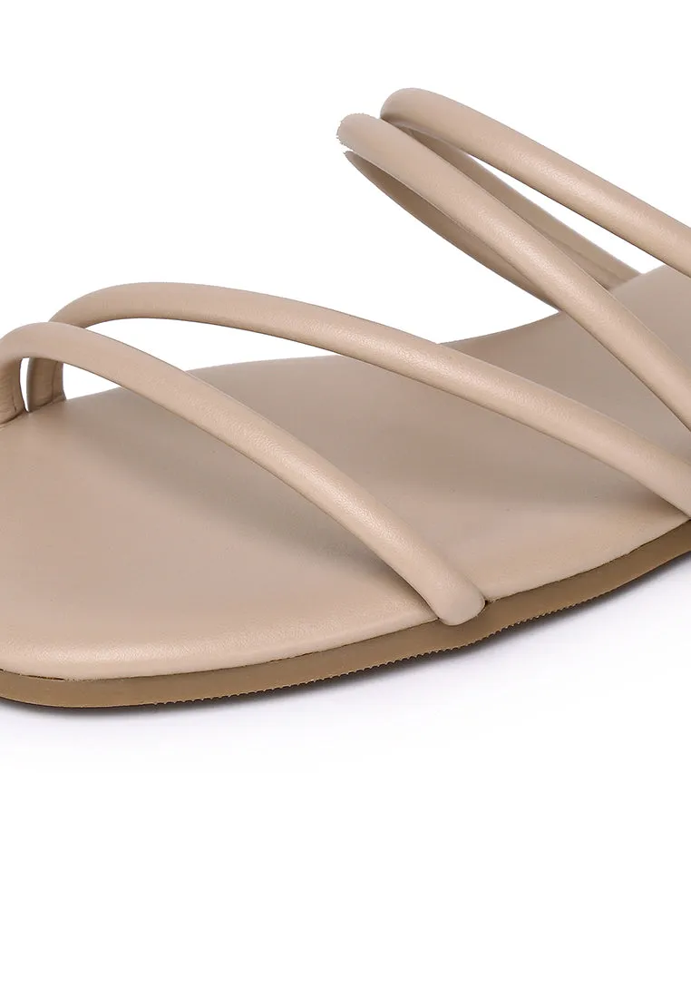 Delima Strappy Sandals (Brown)