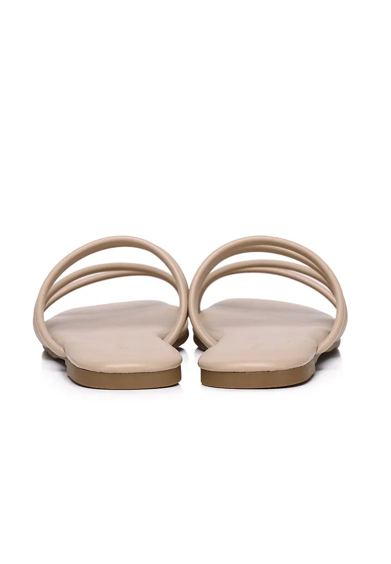 Delima Strappy Sandals (Brown)