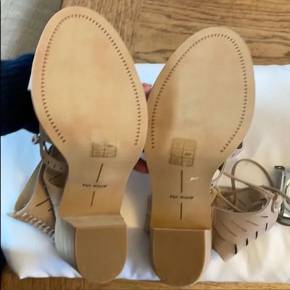 DOLCE VITA STRAPPY NUBUCK SANDALS.  NEW.
