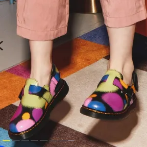 Dr. Marten Collection Jorgie T Colorful Leather Slingback Mules Size 6