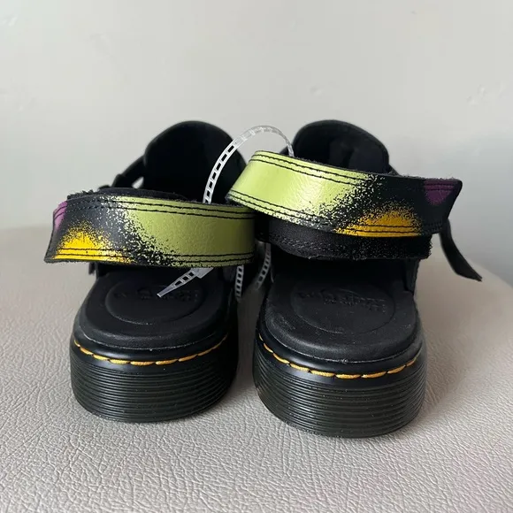 Dr. Marten Collection Jorgie T Colorful Leather Slingback Mules Size 6
