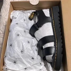 Dr. Martens Black Strappy Sandals