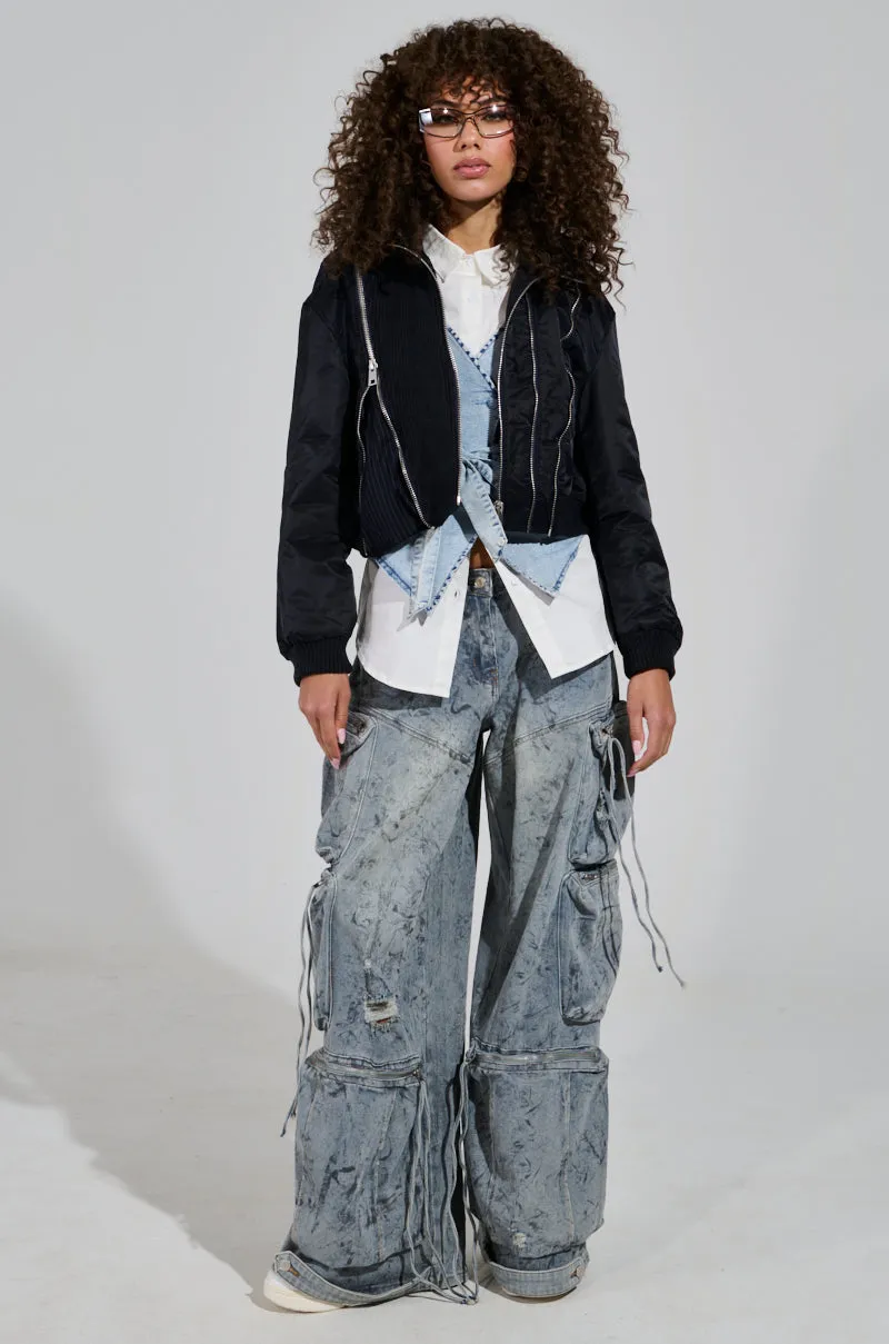 DUKE ZIPPER DETAIL BOMBER