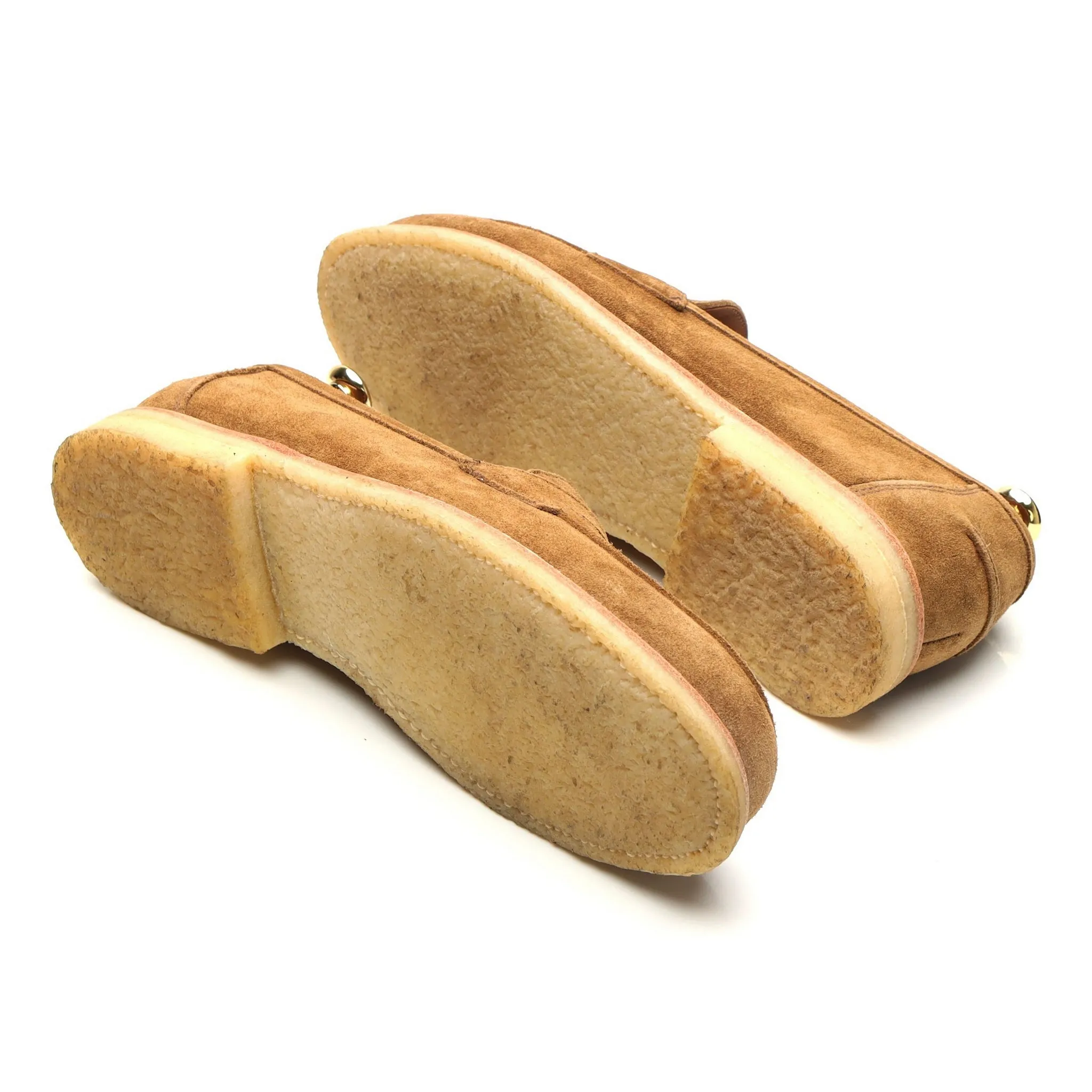 'Edwin' Snuff Brown Suede Loafers UK 8.5 F