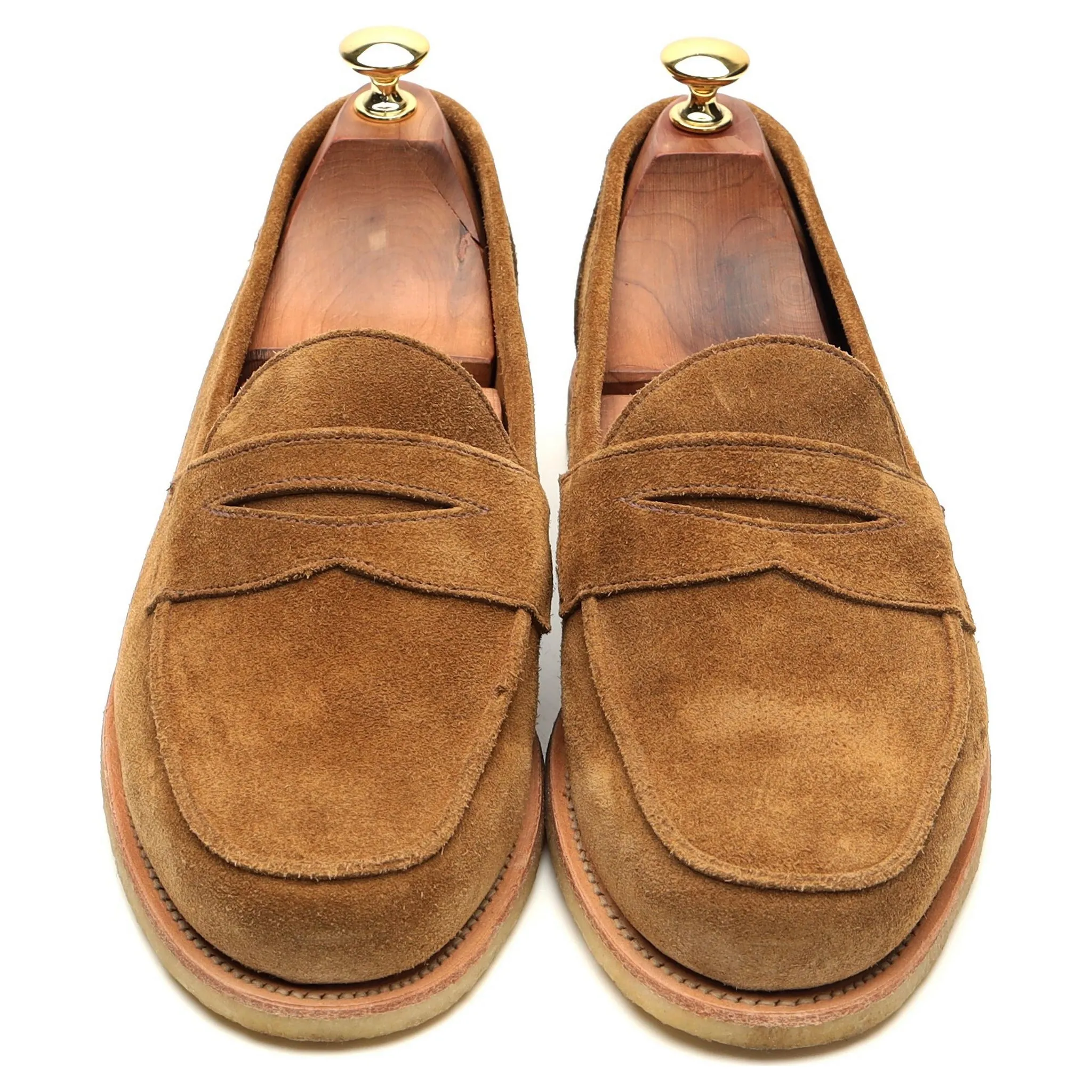 'Edwin' Snuff Brown Suede Loafers UK 8.5 F