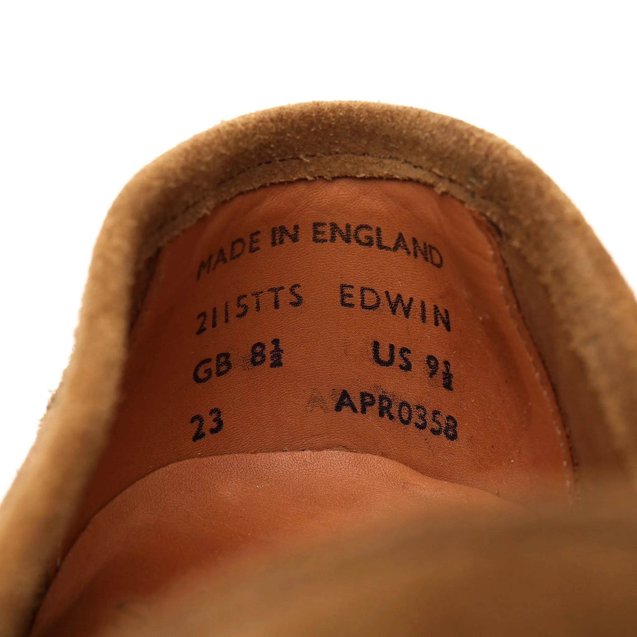'Edwin' Snuff Brown Suede Loafers UK 8.5 F