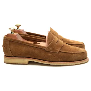 'Edwin' Snuff Brown Suede Loafers UK 8.5 F