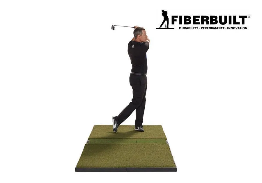 Fiberbuilt 9'x4' Grass Series Center-Hitting Studio Golf Mat