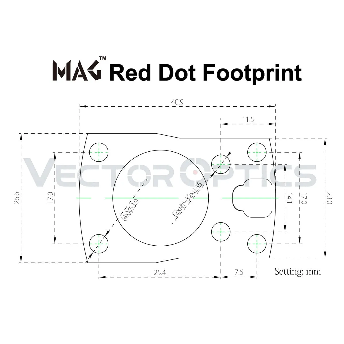FRENZY 1x17x24 MIC Red Dot Sight - Black