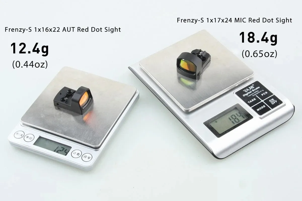 FRENZY 1x17x24 MIC Red Dot Sight - Black