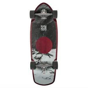 Globe Stubby Surfskate Onshore/Cherry Bamboo Complete Skateboard Cruiser 10" x 30"