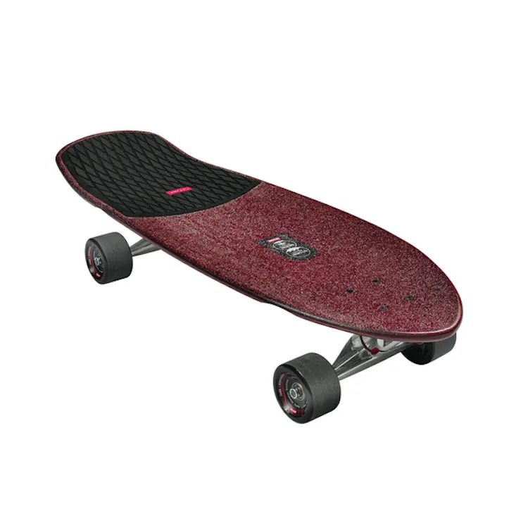 Globe Stubby Surfskate Onshore/Cherry Bamboo Complete Skateboard Cruiser 10" x 30"