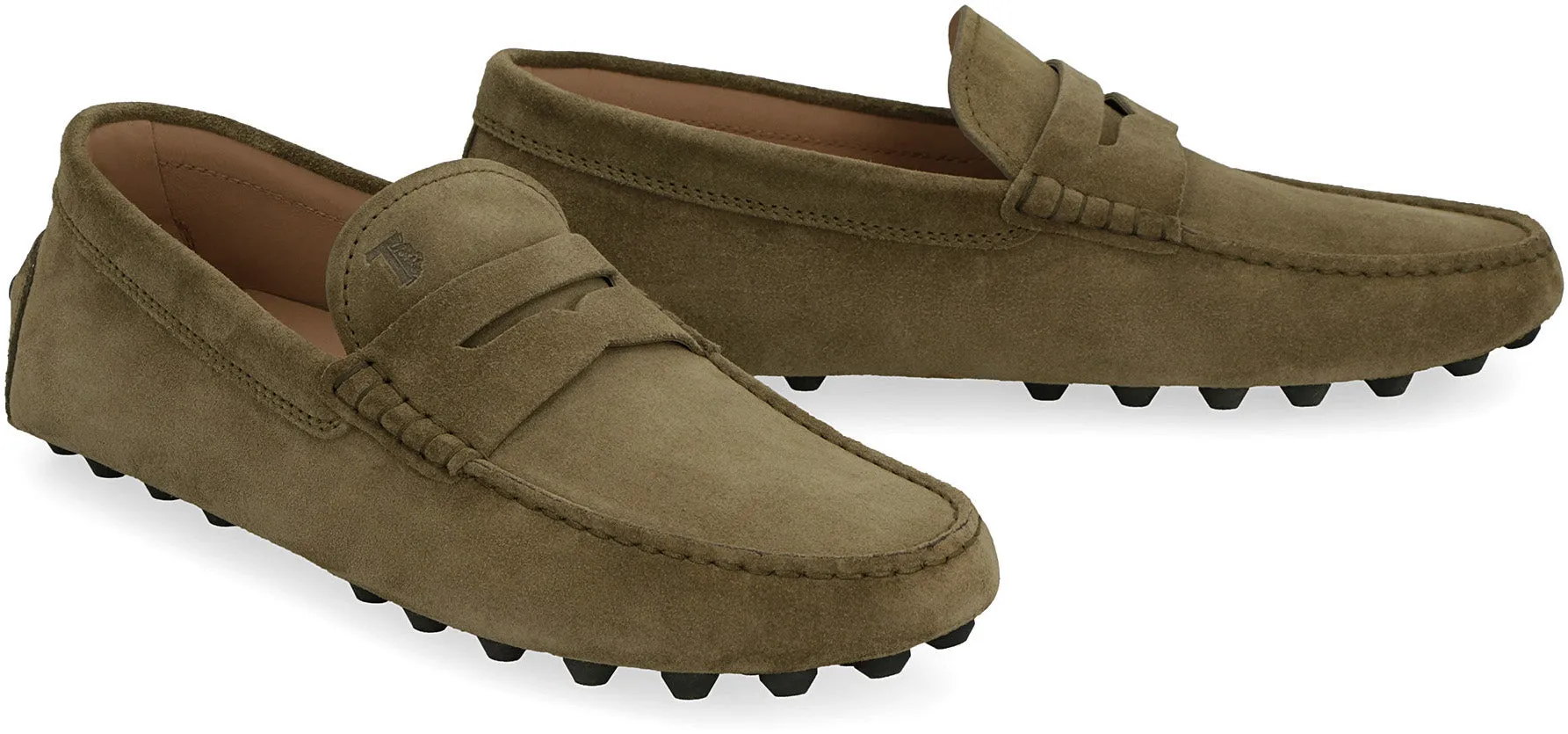 Gommino suede loafers