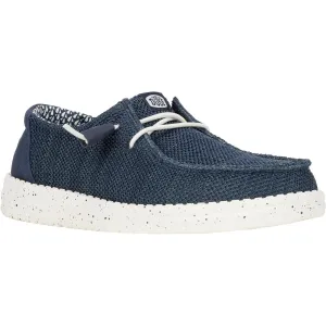 HEYDUDE Wendy Stretch Mesh Polyester Women's Navy Loafers