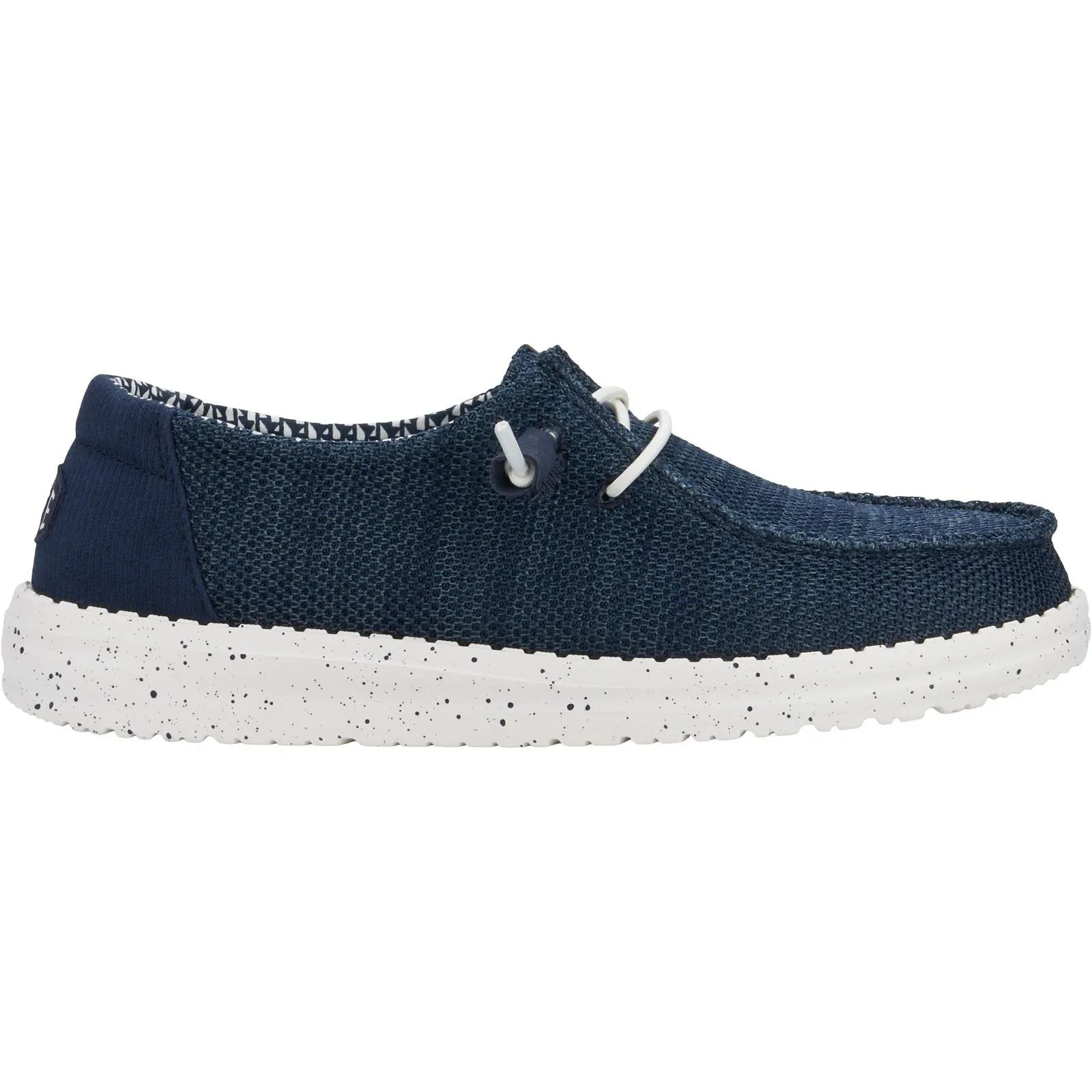 HEYDUDE Wendy Stretch Mesh Polyester Women's Navy Loafers
