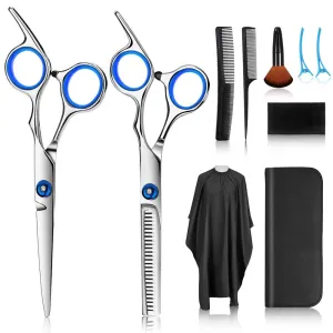 Homlly 10 Pcs Hair Cutting Scissors Set