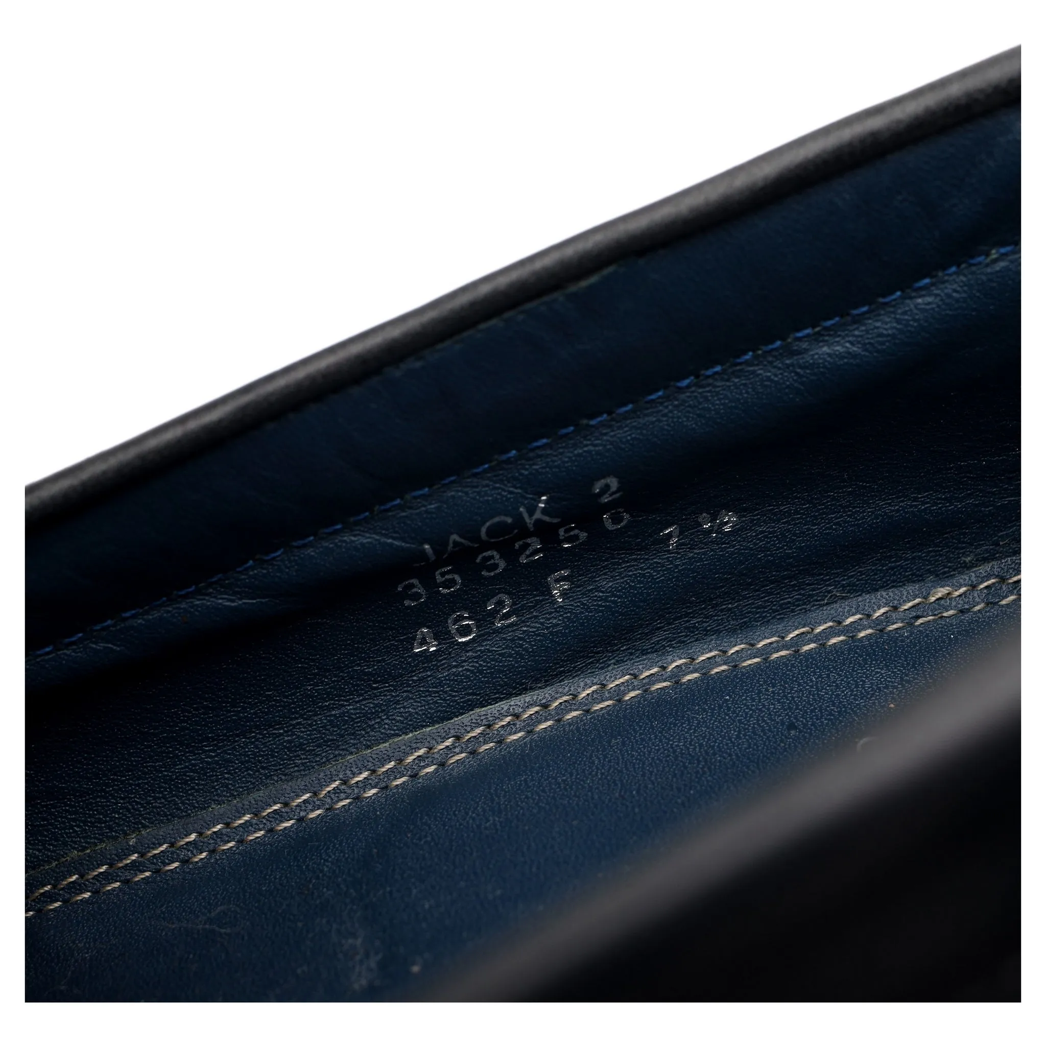 'Jack 2' Navy Blue Leather Loafers UK 7.5 F