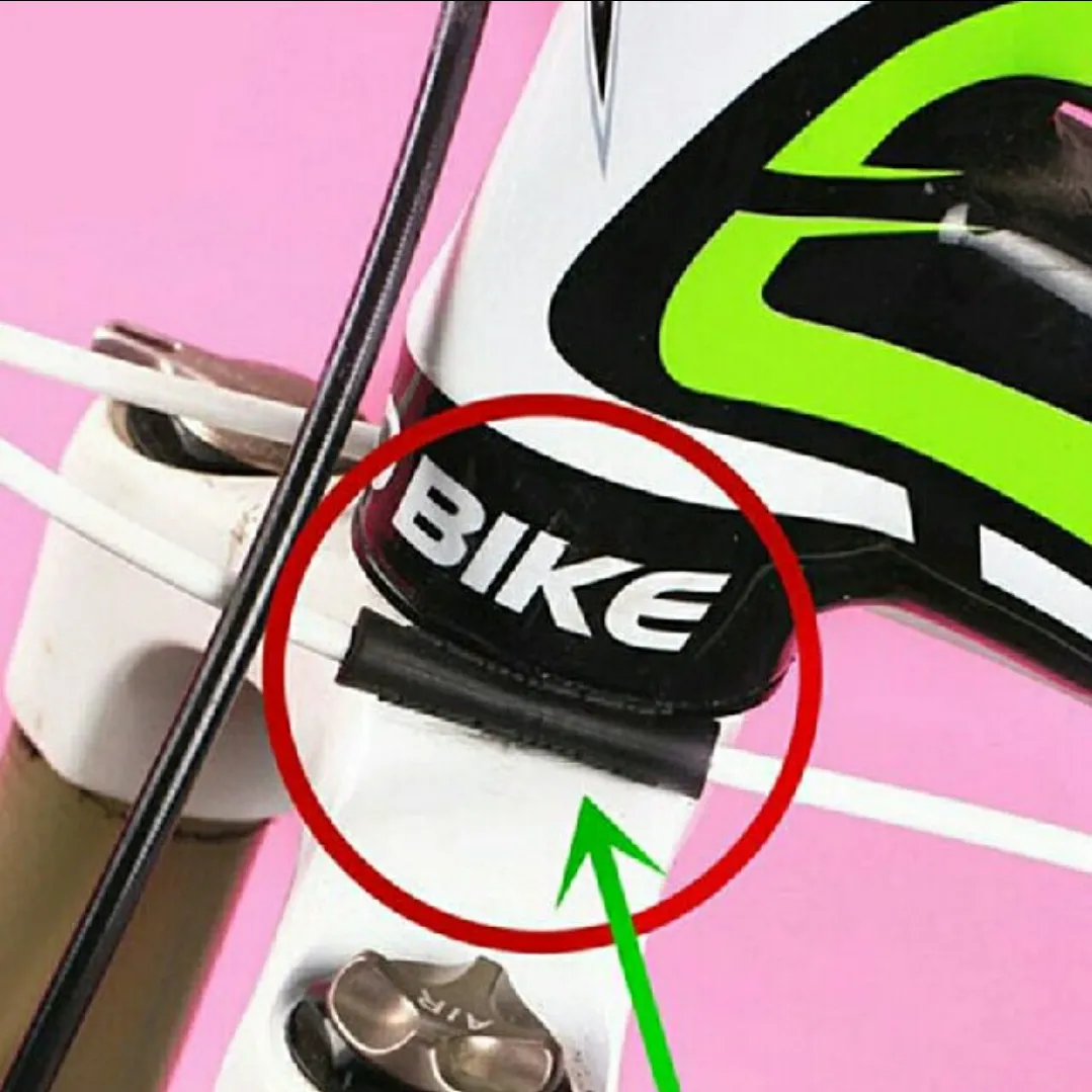 Jagwire Cable Housing Black Rubber Frame Protector (2 pieces)