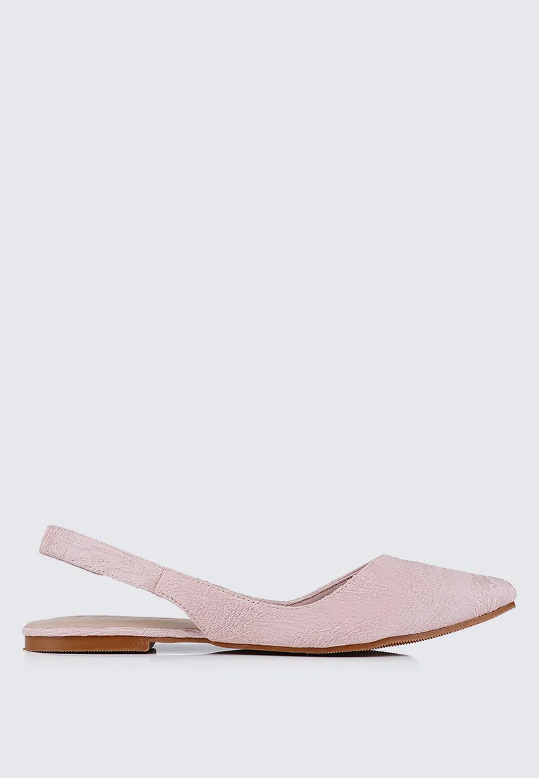 Kate Floral Comfy Ballerina In Blush