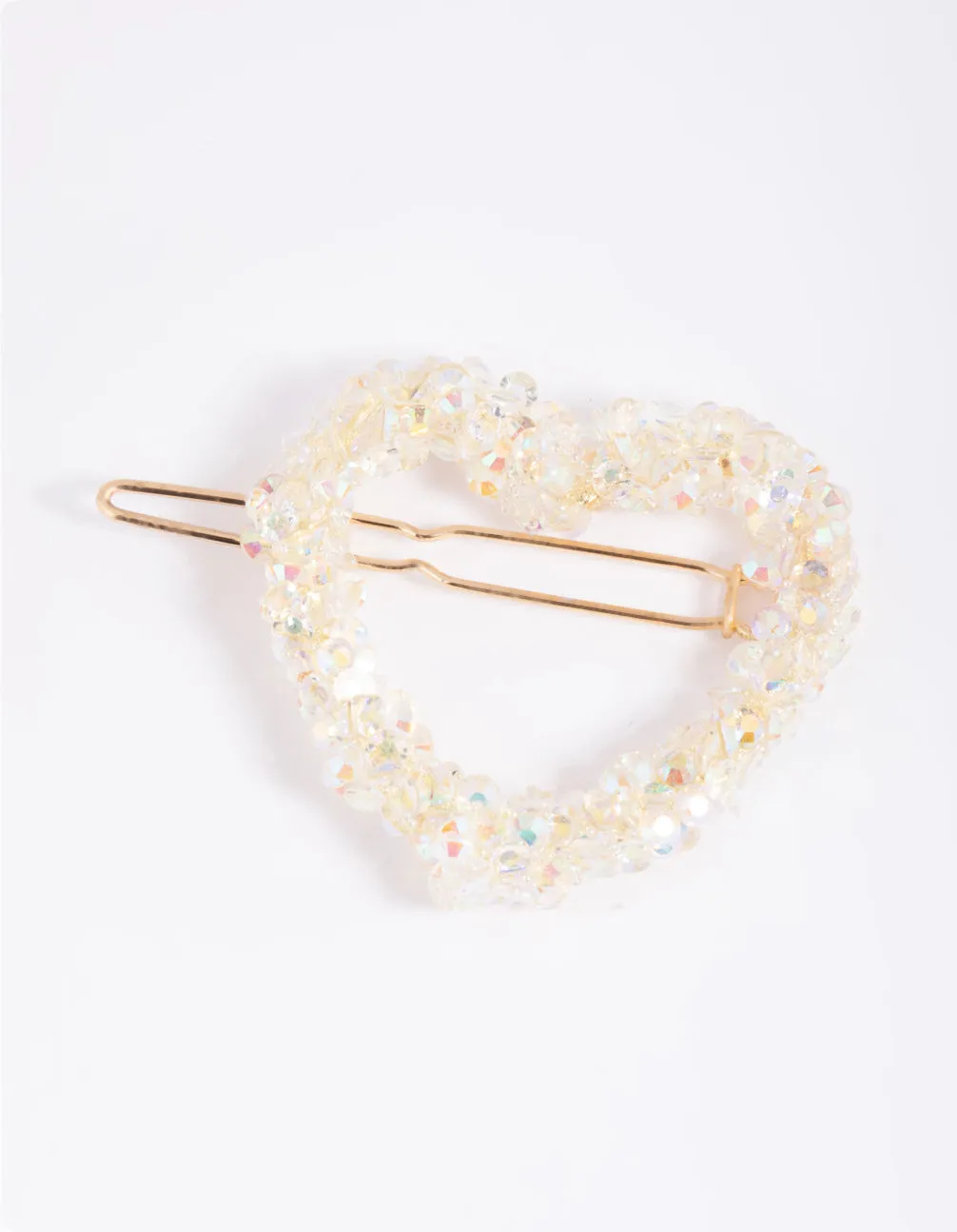Kids Bead Heart Clips