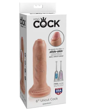 KING COCK 6 in. Uncut REALISTIC DILDO