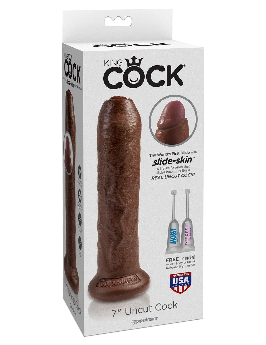 KING COCK 7 in. Uncut REALISTIC DILDO